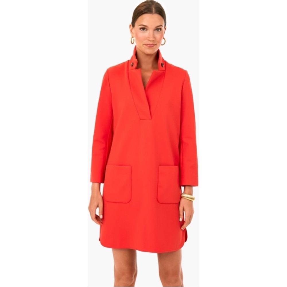 Tuckernuck Poppy Red Ponte Emerson Dress Size S  Worn once!